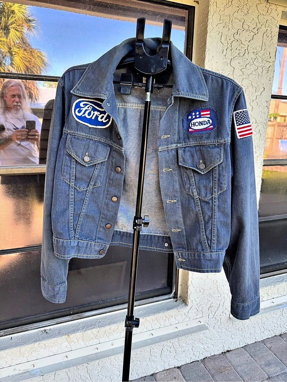 Jean Team Ford Honda denim jacket Denim Jacket Blue Medium Like New